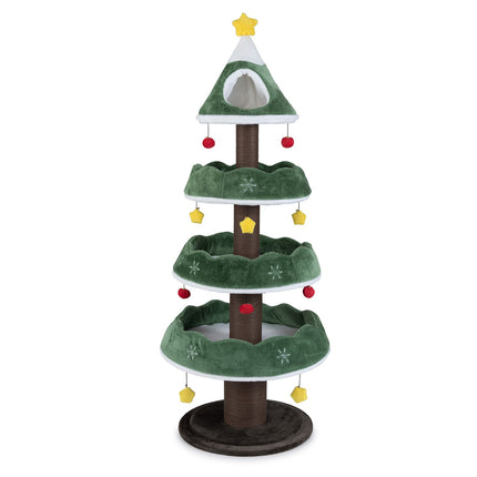 Christmas Cat Tree, 179 cm Multi-Level Scratcher Tower