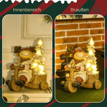 Reine Weihnachtsdekoration mit LED-Lichtern, 44cm