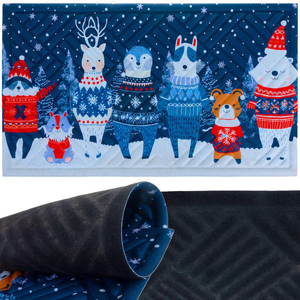 Weihnachts-Fußmatte 75x45cm – Strapazierfähige, leicht zu reinigende Matte