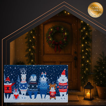 Weihnachts-Fußmatte 75x45cm – Strapazierfähige, leicht zu reinigende Matte