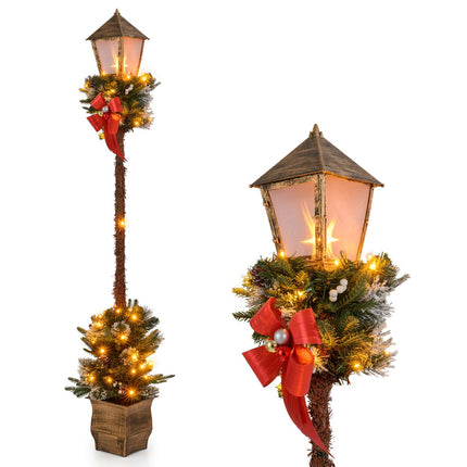 Weihnachtslaternen-Stehlampe, 187 cm, 50 LED-Lichter