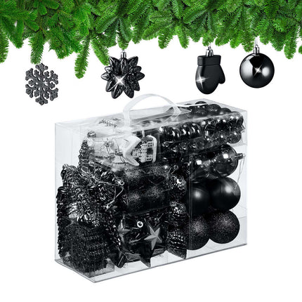 Weihnachtskugel-Set, 100 Stück, 10 Designs