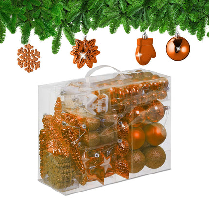 Christmas Ornaments Set, 100 Pieces, 10 Designs