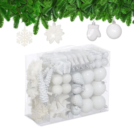 Weihnachtsbaumkugel-Set, 100-teilig, 10 Designs
