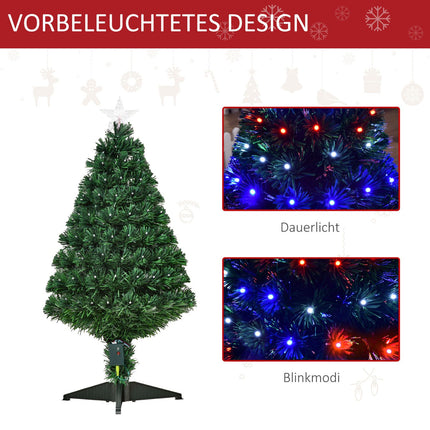 Christmas tree, green, 48cm x 90cm, 90 LED lights