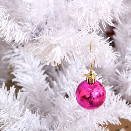 150 cm Weißer künstlicher Weihnachtsbaum mit Dekorationen