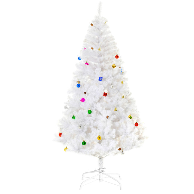 Künstlicher Weihnachtsbaum 180 cm mit Ständer und Dekorationen