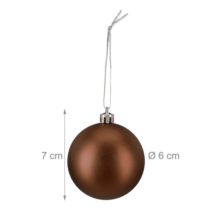 Weihnachtsbaumkugeln Set, 100 Stück, Matt/Glänzend/Glitzernd