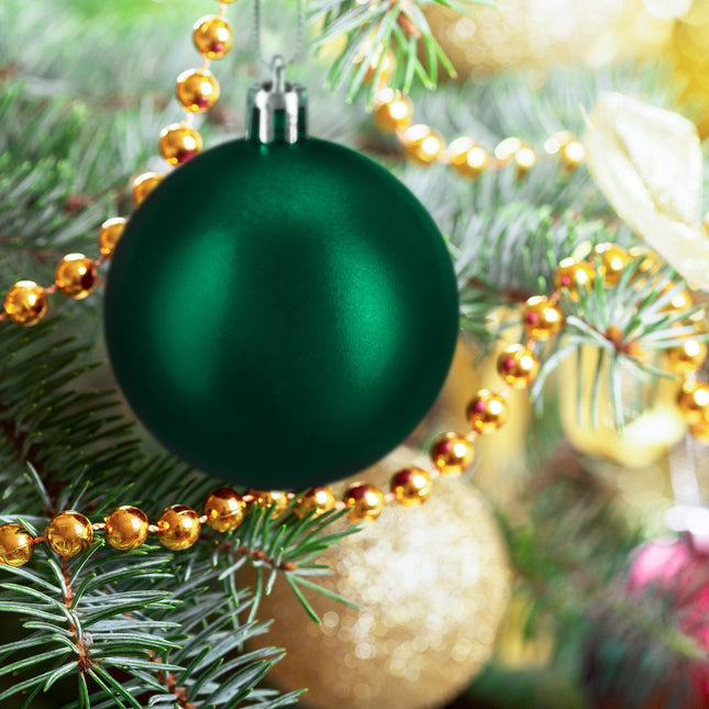 Kerstboomballenset, 100 stuks, verschillende maten