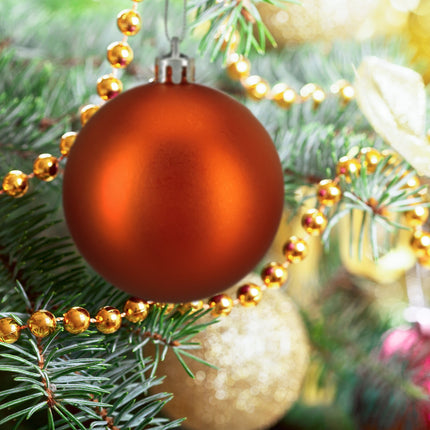 Weihnachtsbaumkugeln-Set, 100 Stück, verschiedene Größen