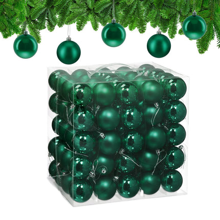 Christmas Tree Baubles Set, 100 Shiny Ornaments