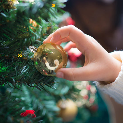 Christmas Tree Baubles Set - 30 Pieces, 6 Designs