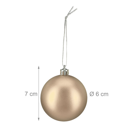 Christbaumkugel-Set, 3 Designs, 50 Stück