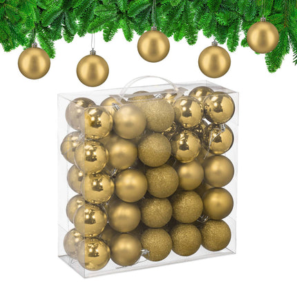 Christmas Tree Baubles Set, 3 Designs, Matte & Glossy