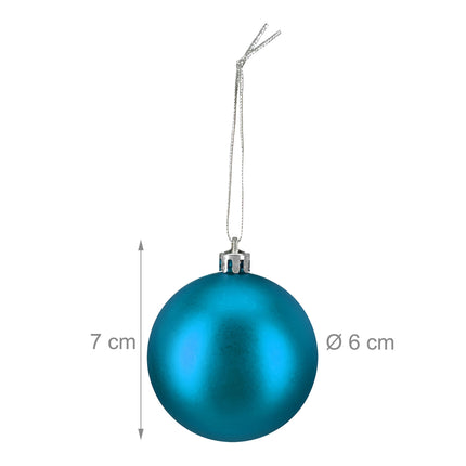Weihnachtskugel-Set, 3 Designs, matt & glänzend