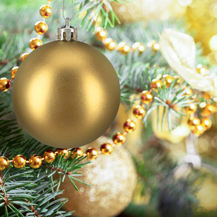 Christmas Tree Baubles Set, 3 Designs, Matte & Glossy