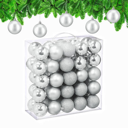 Christmas Tree Baubles Set, 3 Designs, Matte & Glossy