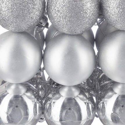 Christmas Tree Baubles Set, 3 Designs, Matte & Glossy