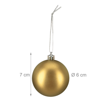 Christmas Tree Baubles Set, 3 Designs, Matte & Glossy
