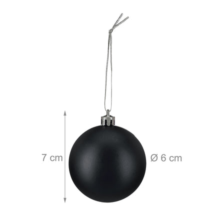 Weihnachtsbaumkugeln Set, 3 Designs, matt & glänzend