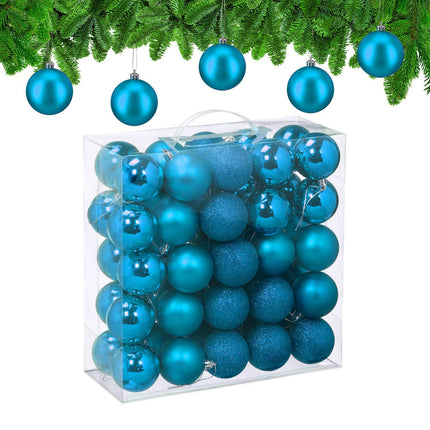 Weihnachtskugel-Set, 3 Designs, matt & glänzend