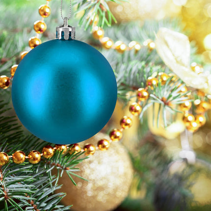 Weihnachtskugel-Set, 3 Designs, matt & glänzend