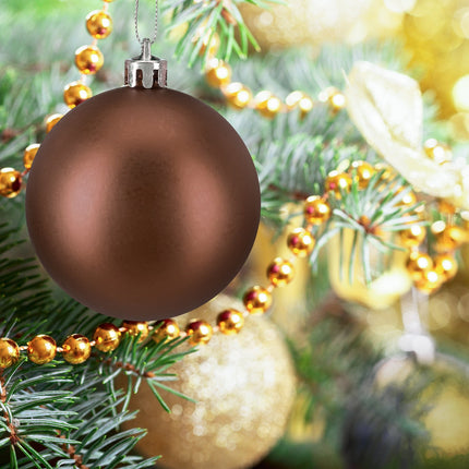 Weihnachtsbaumkugeln-Set, 3 Designs, matt & glänzend