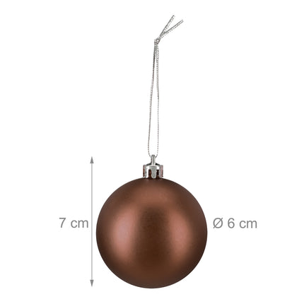 Weihnachtsbaumkugeln-Set, 3 Designs, matt & glänzend