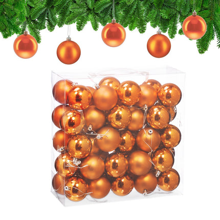 Weihnachtsbaumkugel-Set, 50 Stück, matt & glänzend