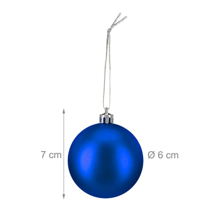 Christmas Tree Baubles Set, 50 Pieces, Matte/Glossy/Glitter