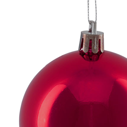 Christmas Tree Baubles Set, 50 Pieces with Ribbons