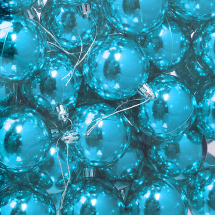 Weihnachtsbaumkugeln-Set, 50 glänzende Ornamente