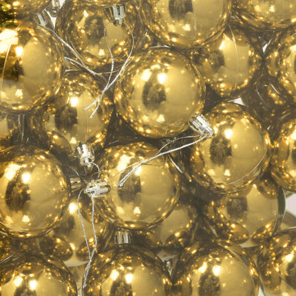 Weihnachtsbaumkugel-Set, 50 glänzende Ornamente