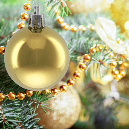 Weihnachtsbaumkugel-Set, 50 glänzende Ornamente