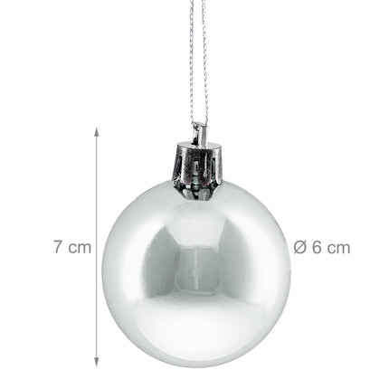 Christmas Tree Baubles Set, 50 Shiny Ornaments