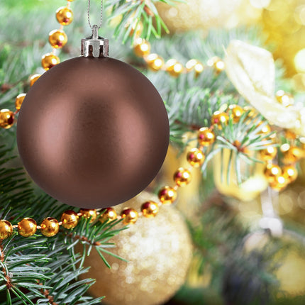 Christmas Tree Baubles Set, 76 Pcs – Matte, Shiny, Glitter