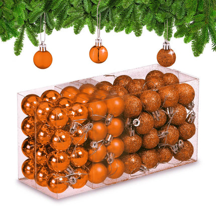 Weihnachtsbaumkugeln Set, 96 Plastik-Ornamente