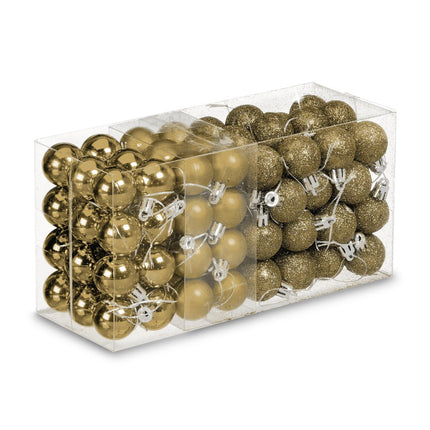 Weihnachtsbaumkugeln Set, 96 Kunststoff-Ornamente