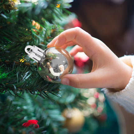 Christmas Tree Baubles Set, 96 Plastic Ornaments