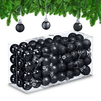 Weihnachtsbaumkugeln Set, 96 Kunststoff-Ornamente