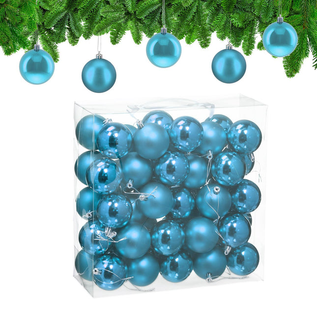 Weihnachtsbaumkugeln Set, Matt & Glänzend, 50 Stück