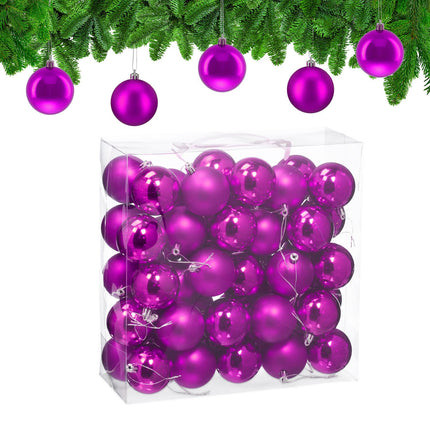 Weihnachtskugel-Set, matt & glänzend, 50er-Pack