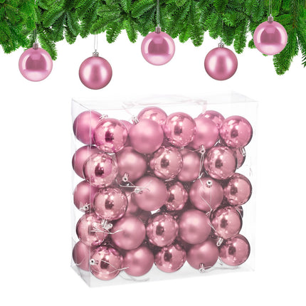 Weihnachtskugel-Set, Matt & Glänzend, 50er-Pack