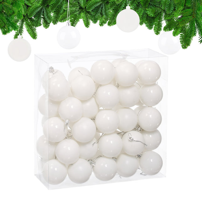 Weihnachtsbaumkugeln Set, matt & glänzend, 50er-Pack