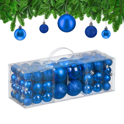 Weihnachtsbaumkugeln Set, Matt/Glänzend/Glitzernd