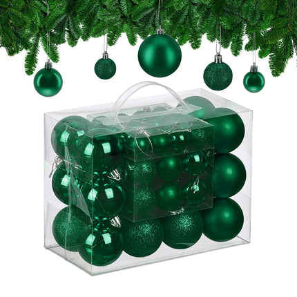 Weihnachtsbaumkugeln Set, Matt/Glänzend/Glitzernd