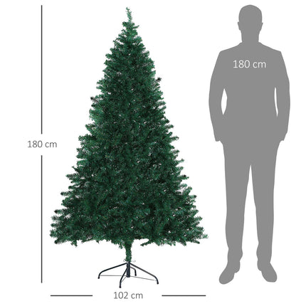Artificial Christmas tree, 1000 branches, 180 cm, green