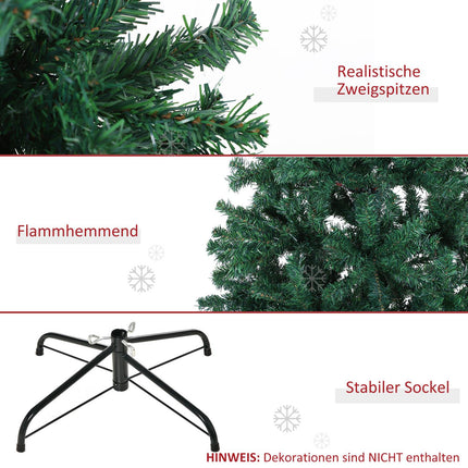Artificial Christmas tree, 1000 branches, 180 cm, green