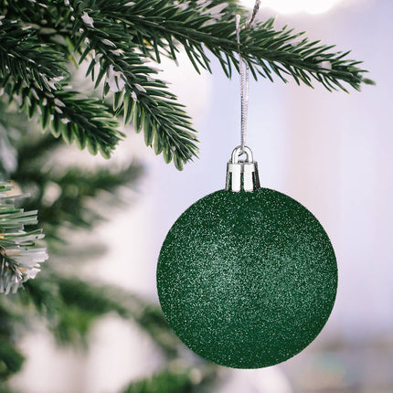 Weihnachtsbaumkugeln Set, 101 Plastik-Christbaumkugeln