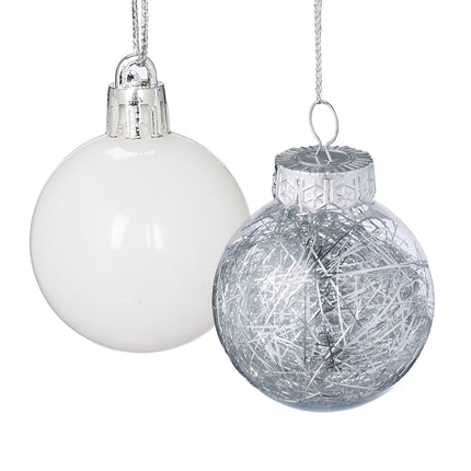 Christmas Tree Ornaments Set, 101 Plastic Baubles